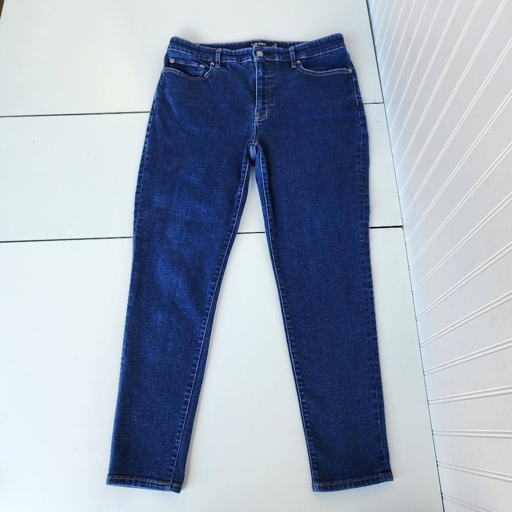 Ralph Lauren Black Label Jeans Denim Womens Stretch Size 12 Blue